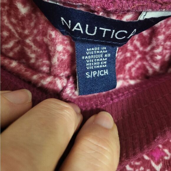 Nautica Super Soft Womens Cozy Pink Pajama Set, S - Picture 6 of 10